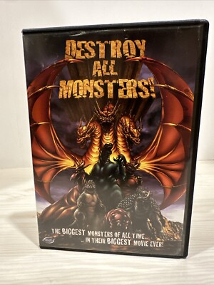 Destroy All Monsters Godzilla DVD 1968 with Insert ADV Films Mothra Rodan Movie!-image
