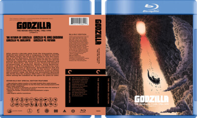 Godzilla Heisei-era Collection - Custom Blu-ray Covers W/ Empty Case (No Discs)-image