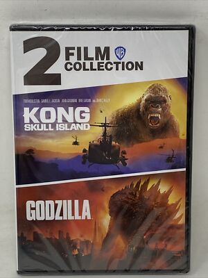 Godzilla DVD 2017 & Kong Skull Island DVD 2014 - 2 Film Collection-image