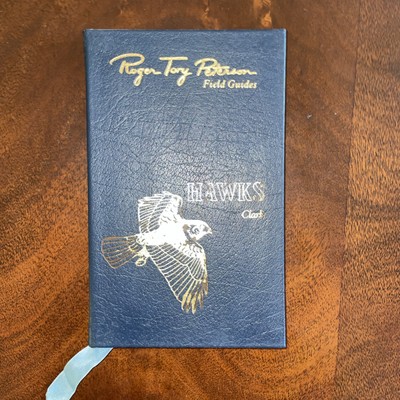 Roger Tory Peterson Field Guides HAWKS Clark Easton Press Leather-image