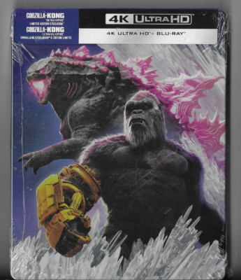 Godzilla x Kong The New Empire Limited Ed Steelbook 4K + Blu-Ray LOOSE DISCS-image