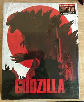 Godzilla (2014) 3D Blu-Ray Steelbook [Blufans] Full Slip Cover New Sealed #036-image