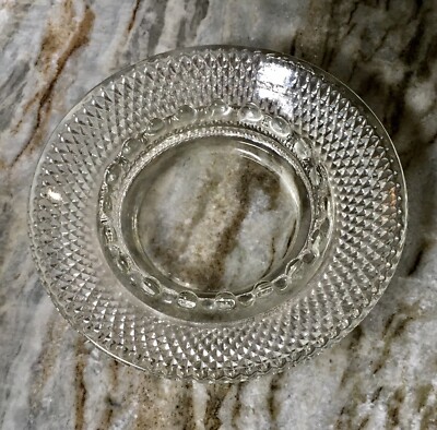 Vintage Mid-Century Modern English Hobnail Ashtray Or Candle Holder 6”-image