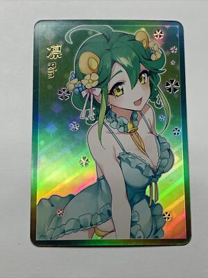 Rin Cute Arc-V Duel Cute Hot Sexy ACG Goddess Waifu Card Girl Holo Yugioh Anime-image