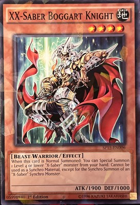 XX-Saber Boggart Knight SP15-EN006 1st Edition Shatterfoil Rare VLP-image