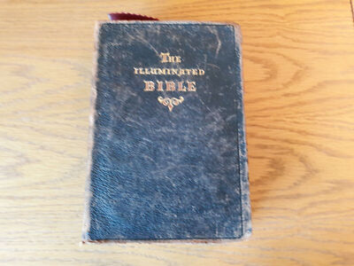 The Illuminated Bible 1941 Text Authorized KJV Indexed Columbia Educational Book-image