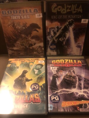 Godzilla DVDs Lot Of 4-image