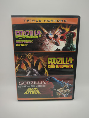 Godzilla Triple Feature OOP DVD Mothra King Ghidorah Giant Monsters Attack-image