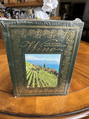 Global Encyclopedia Of Wine Leather Bound Book 2004 Brand New-image
