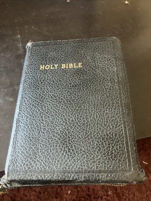 Vintage Holy Bible KJV King James Version American Bible Society New York 1950's-image