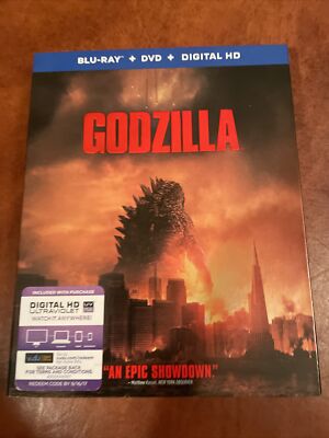Godzilla  [Blu-Ray + DVD, 2-Discs, 2014] PreOwned -FREE SHIPPING-image