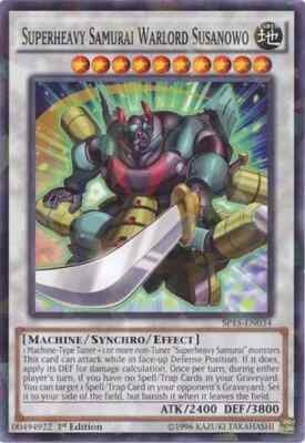 Superheavy Samurai Warlord Susanowo SP15-EN034 Shatterfoil Rare 1st-image