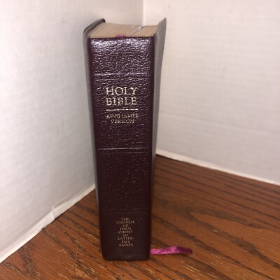 Holy Bible KJV Church of Jesus Christ of Latter Day Saints, Indexed Leather 1979-image