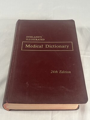 Vintage Dorland's Illustrated Medical Dictionary 24th Edition 1965 Softcover-image