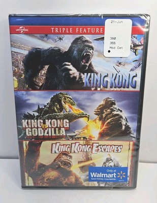 King Kong/ King Kong vs Godzilla/ King Kong Escapes (DVD, 2014) NEW, SEALED-image