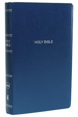 NKJV Gift and Award Bible Leather-Look Blue Red Letter Comfort Print: Holy Bible-image