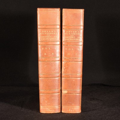 1893-1895 2vol Dictionary of Painters and Engravers, Biographical and Critica...-image