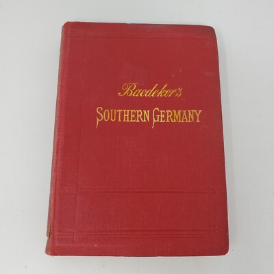 Handbook for Travelers: Southern Germany by Karl Baedeker - 1902, Maps - Leather-image