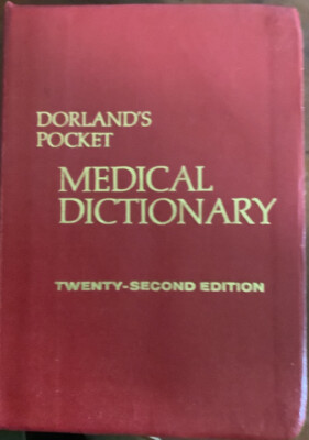 Dorland's Pocket Medical Dictionary, 22nd Edition, 1977, leatherette-image