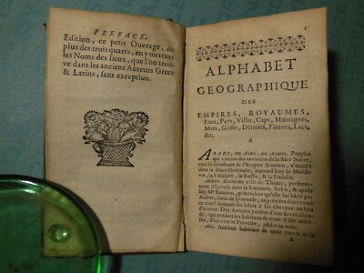 Alphabet Geographique des Empires, Royaumes, etc., 1709 French textbook 1st ed.-image