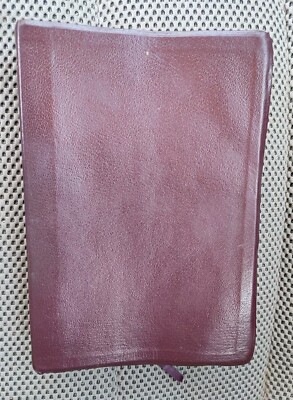  NIV Study Bible 10 Anniversary Edition Zondervan 1995 Burgundy Genuine Leather-image