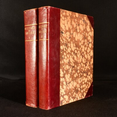 1835 2Vols The History Antiquities and Topography County Sussex Thomas Walker...-image