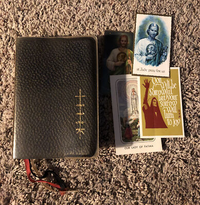 Maryknoll Missal 1966 Vatican II Ed PJ Kenedy & Sons NY Black Leather Cover-image