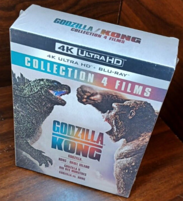 Godzilla/Kong 4 Film Collection (4K-Euro Import) NEW (Sealed)-Free Box Shipping-image