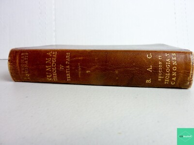 Summa Theologiae - Summa Theologica - Vol IV - Latin Text - Leather bound 1952-image