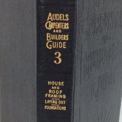 1947 AUDEL’S Woodworking Carpenters & Builders Guide No. 3, Very Good Condition-image