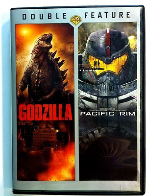 Godzilla [2014] / Pacific Rim [2013] 2 Disc DOUBLE FEATURE Movie [DVD] COMPLETE -image
