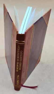 Catalogus Codicum Astrologorum Graecorum. V. Codicum Romanorum P [Leather Bound]-image