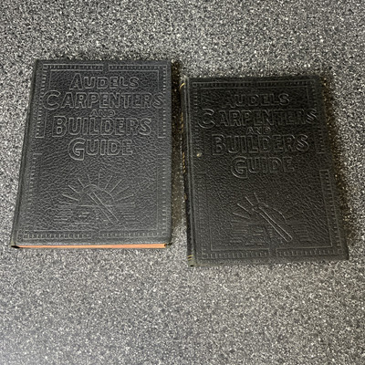 Vintage Audels Carpenters And Builders Guide #1 & #2 1949-image