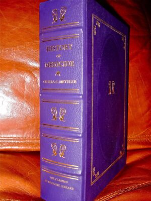 History of Medicine Leather Bound Book 1986 By Cecilia C Mettler Very Good-image