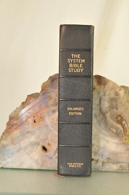 The System Bible Study Enlarged Edition 1954 Bonded Leather Black-image