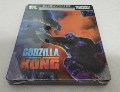 Godzilla vs Kong  4K UHD + HD Blu Ray     Steelbook  Brand New!  SHIPPED IN BOX-image