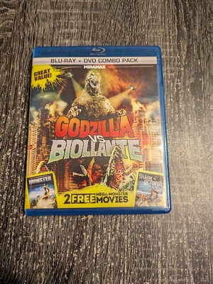 Godzilla vs. Biollante/Monster/Shark vs. Octopus (Blu-ray/DVD, 2013, 2-Disc Set)-image