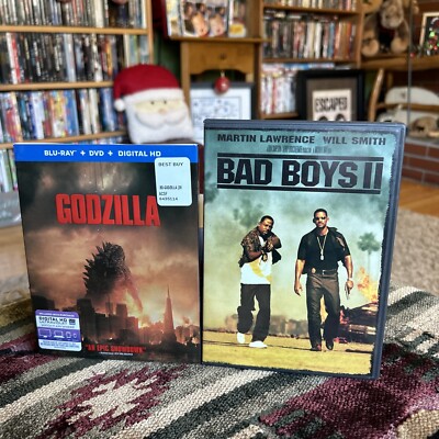 Mint ~Godzilla Blu-ray  + Dvd No Artwork Bonus Bad Boys 2 Free Ship!!-image