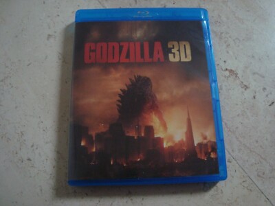 GODZILLA Aaron Taylor-Johnson 3Disc set Blu-ray 3D +Blu-ray +DVD Elizabeth Olsen-image