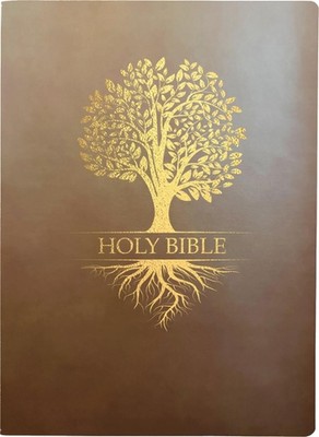KJV Family Legacy Holy Bible, Large Print, Coffee Ultrasoft: (Red Letter, Brown,-image