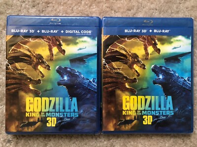 Authentic U.S. 1st Printing Release Godzilla King of Monsters 3D Blu-ray 2-Disc-image