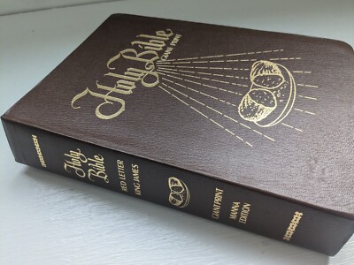 Holy Bible Giant Print Manna Edition KJV Red Letter 1975 - New-image