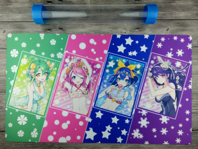 Ygomat! ARC-V Rin & Hiiragi Yuzu & Kurosaki Ruri & Serena Playmat Free Best Tube-image