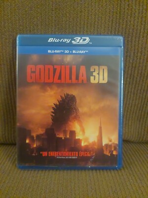 Godzilla 2014 Movie Blu-ray 3D DVD - Brand New Spanish-image
