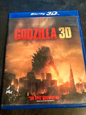 GODZILLA 2014 3D + BLU-RAY + DVD Rare OOP-image