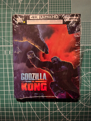 Godzilla vs Kong 2021 4K UHD Ultra HD+Blu-ray STEELBOOK Best Buy Exclusive READ-image