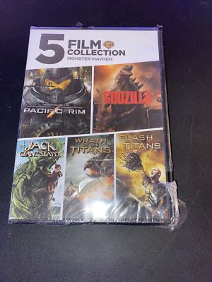 5 Film Collection:Monster Mayhem(NEW/SEALED DVD)Pacific Rim, Godzilla + 3-image