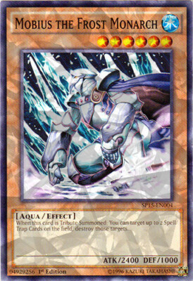 3 x Mobius the Frost Monarch - SP15-EN004 - Shatterfoil - 1st Edition Near Mint,-image