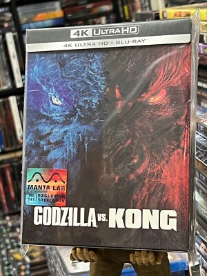 Godzilla Vs Kong Manta Lab Full Slip 4K UHD Blu-ray Steelbook! BRAND NEW-image