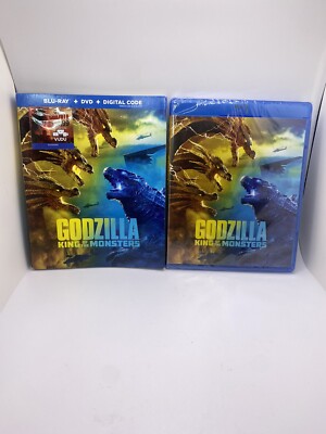 Godzilla: King of the Monster (Blu-Ray/DVD, Aug 2019, 2 Discs) W/ Slipcover-image